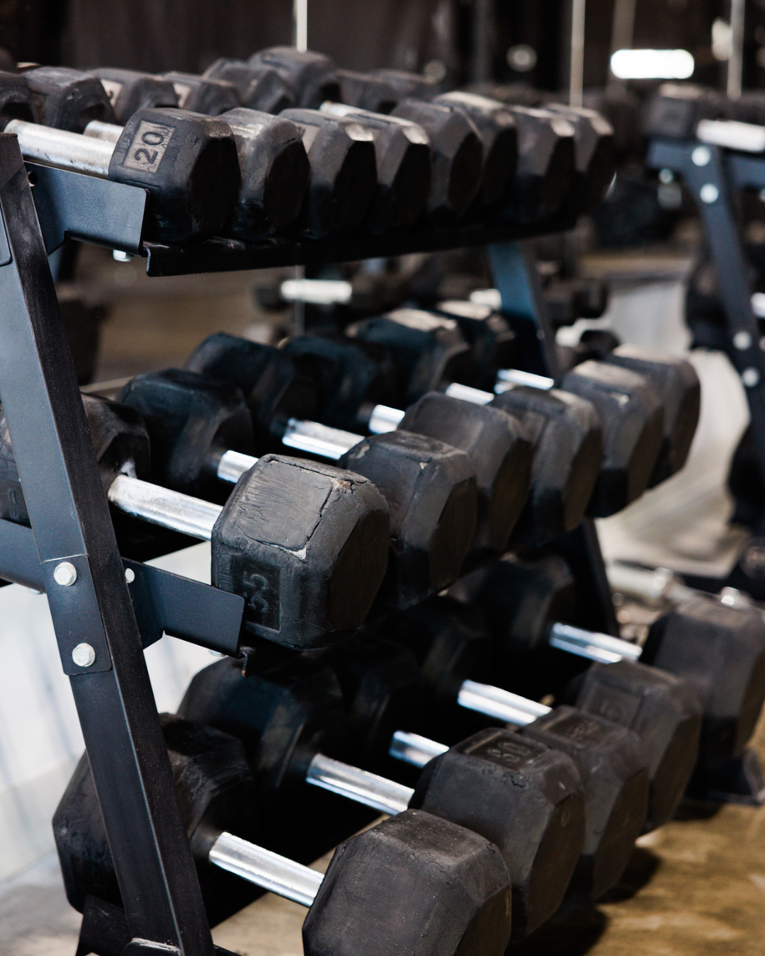 Weights and kettlebells area